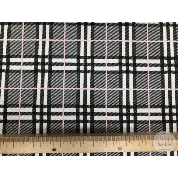 Szürke-fehér, vékony rózsaszín vonallal (ME5709)