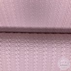 Fonott mintás, steppelt,  pasztell rózsaszín (ME5713)