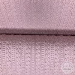 Fonott mintás, steppelt,  pasztell rózsaszín (ME5713)