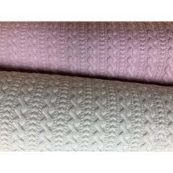 Fonott mintás, steppelt, világos bézs (ME5714)