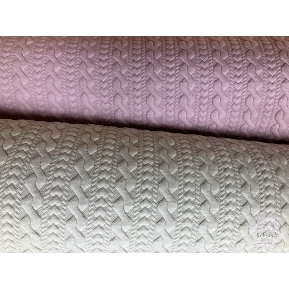 Fonott mintás, steppelt, világos bézs (ME5714)