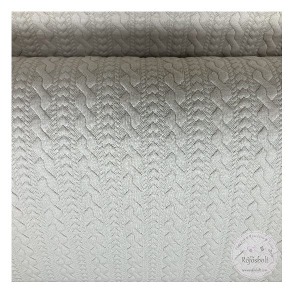 Fonott mintás, steppelt, világos bézs (ME5714)