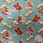 Menta zöld égen egy királylány unikornisol (ME5771)