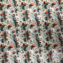    Zöld világban egy vidám nyuszmók sárgarépát rágcsál (ME5772)