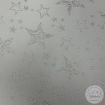 Fehér alapon ezüst csillagok vagy fordítva (ME5781)
