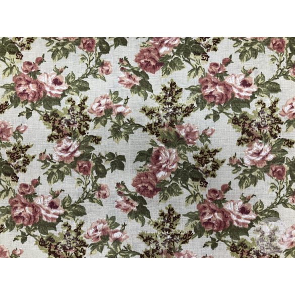 Bézs alapon apró, különleges rózsák (ME5785)