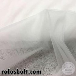 Fehér elasztikus fátyol tüll (ME957)