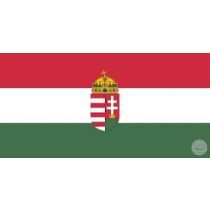 Magyar zászló címerrel, 150 x 90