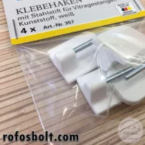 Öntapadós vitrázsrúd tartó (4db-os)