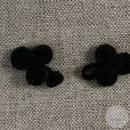 Paszomány gombolás,: fekete, 48  mm