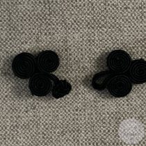 Paszomány gombolás,: fekete, 48  mm