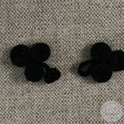 Paszomány gombolás,: fekete, 48  mm