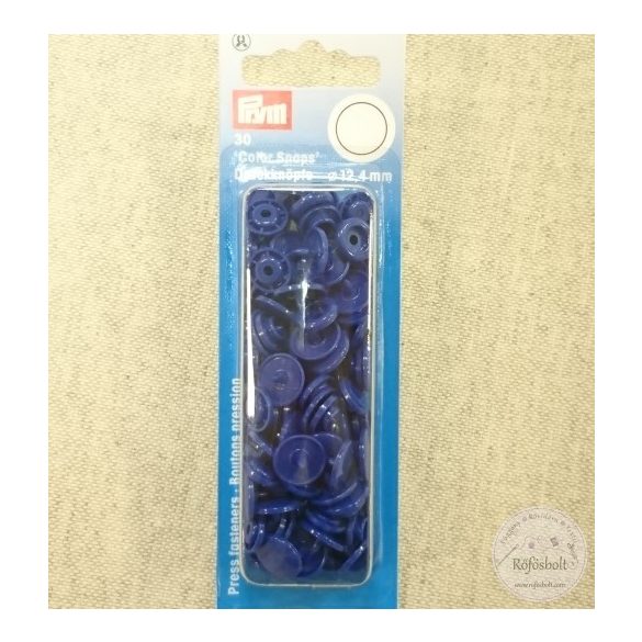 Prym Királykék kör alakú műanyag patent 393 116 