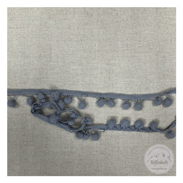 Pompon szalag: szürke