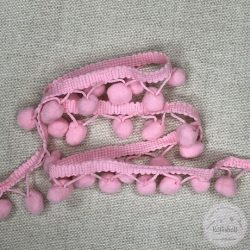 Pompon szalag: rózsaszín