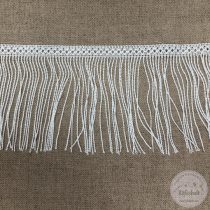 Fehér, hosszú, díszes szegély (r17)