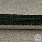 Fenyő zöld, alul hurkolt rojt, díszes felső csík (r9)