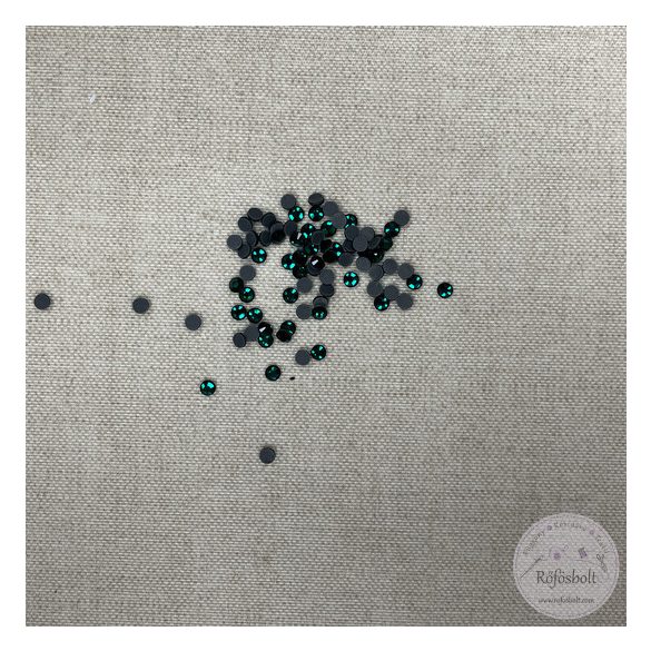 Apró, ragasztható, zöld gyöngy