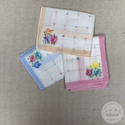 Rózsa mintás női zsebkendő