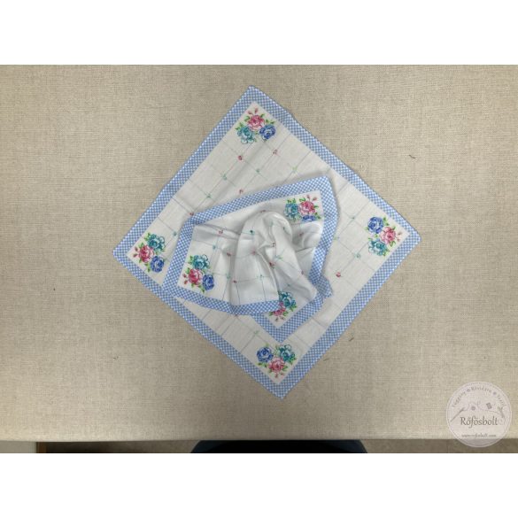 Rózsa mintás női zsebkendő