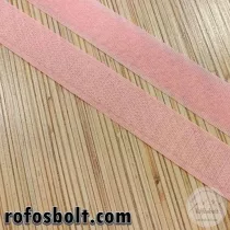 Rózsaszín varrható tépőzár, 2 cm széles