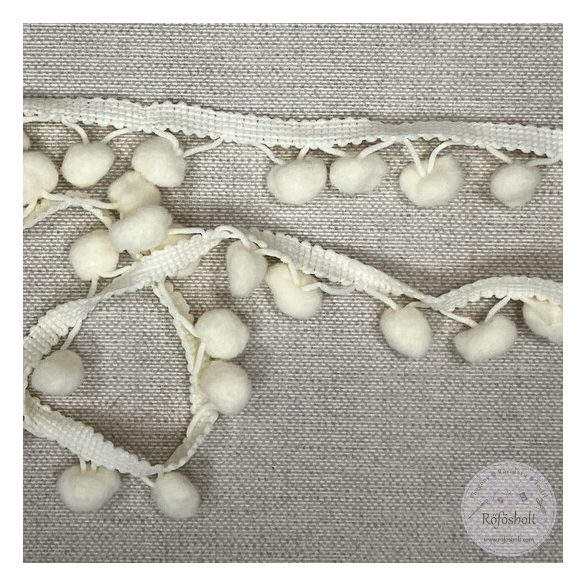 Pompon szalag: vanília