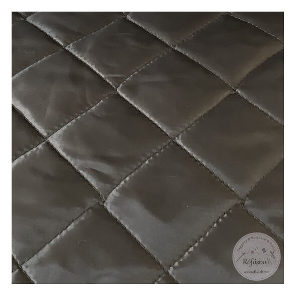 Sötét barna, steppelt, acetát kabátbélés 