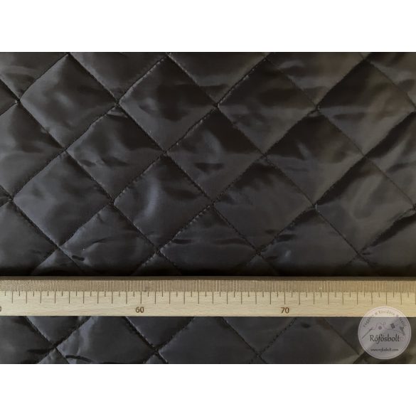 Sötét barna, steppelt, acetát kabátbélés 