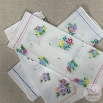 Rózsacsokor narancs, kék, rózsaszín széllel 