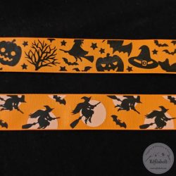 Halloween ripsz szalag, 2,5 cm sz., kétféle (SZ-H1)