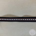 Sötétkék szegély, piros-fehér-piros, 1cm