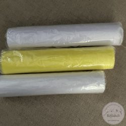 24 cm széles, sárga organza szalag