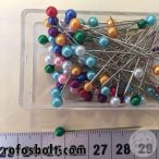 Gombostű: színes műanyag fejű 3,5 cm-es