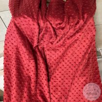 Piros minky takaró, 150x200 cm