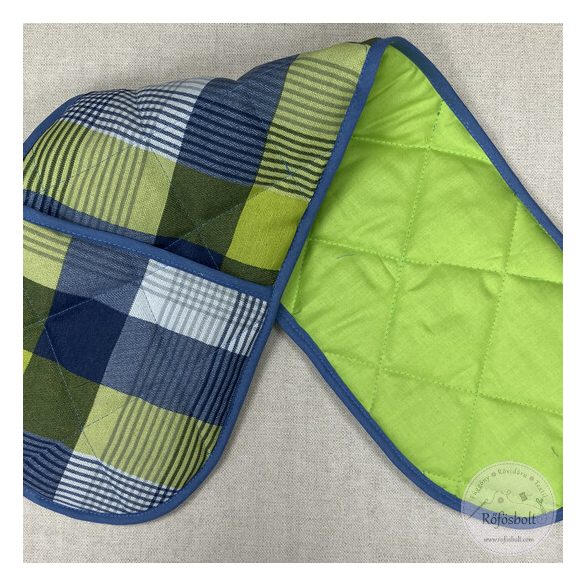 Tepsifogó fül kék-zöld világgal