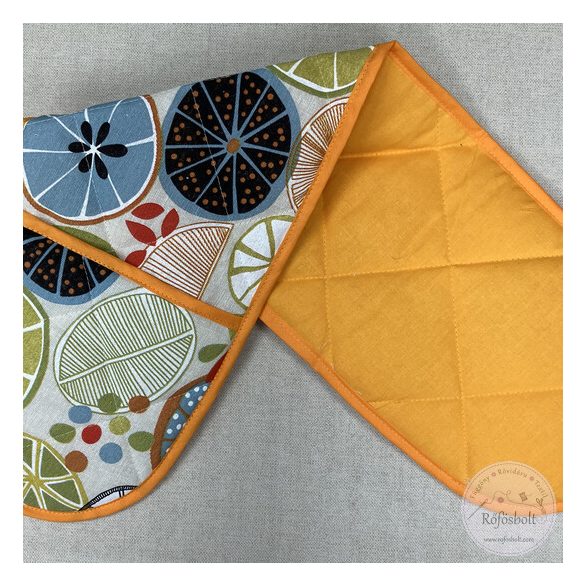 Tepsifogó stilizált gyümölcsökkel