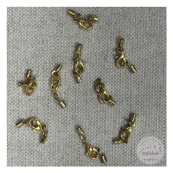 Csatos végzáró sárga arany színből