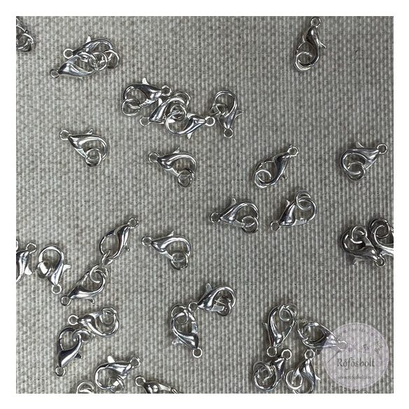 Csatos végzáró ezüst színben