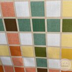Viaszos vászon: ízléses, színes négyzetek