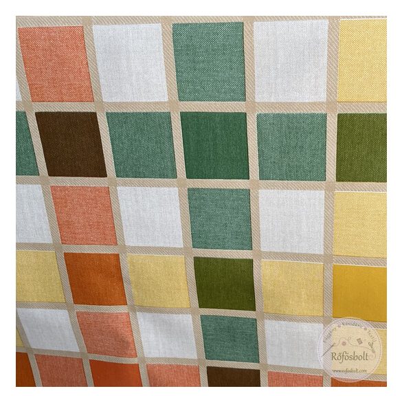 Viaszos vászon: ízléses, színes négyzetek