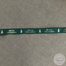 Fenyőzöld alapon arany felirat